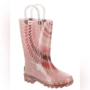 Western Chief Rose Pink Light Up Rain Boots